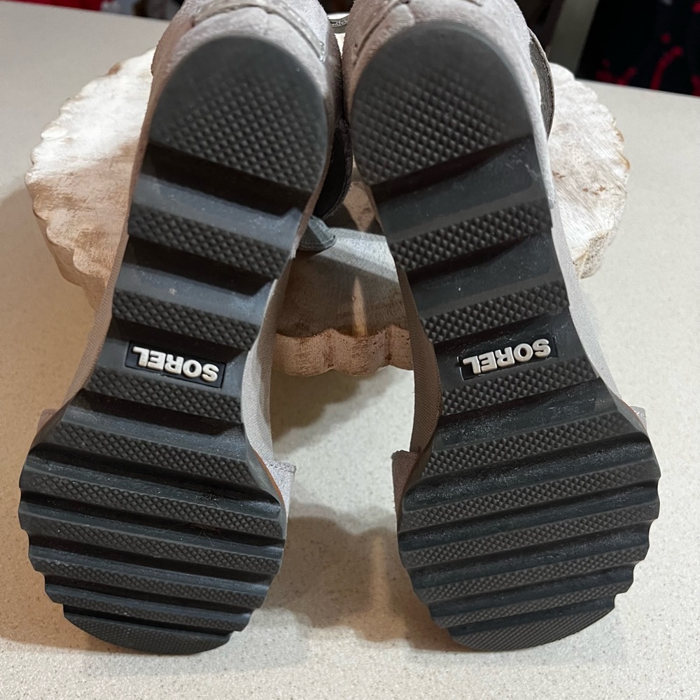Sorel Gray Wedge Shoes Modern Design - Picture 5 of 6